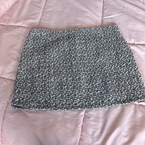 F21 black tweed skirt medium winter skirt